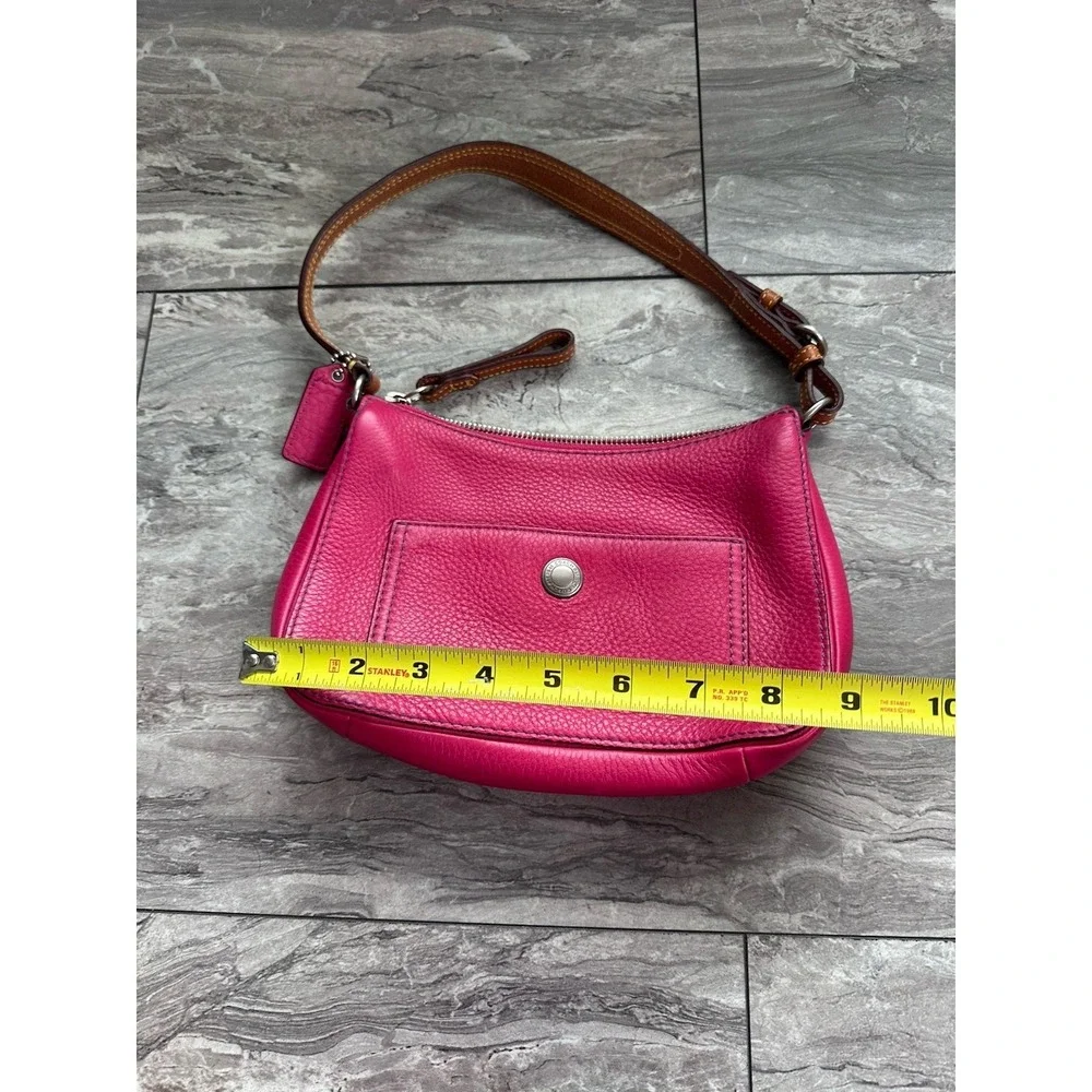 2005 Coach Vintage Chelsea Hobo Pink Pebbled Leather Shoulder8E96